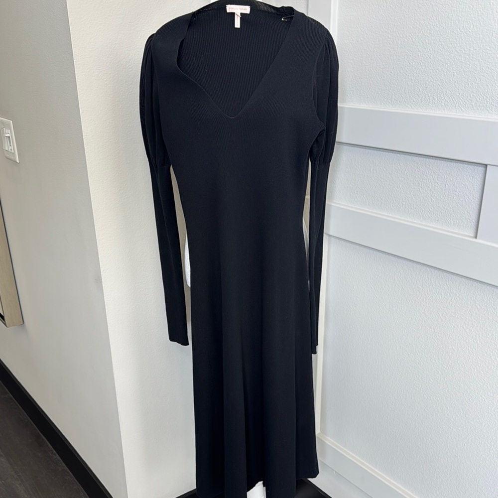 Elegant Black Long Sleeve Dress
